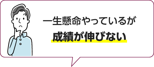 一生懸命やっているが成績が伸びない、すぐに飽きてしまう